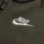NIKE HOODIE NSW CLUB - MEDIUM OLIVE/WHITE KIDS, снимка 2