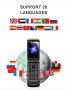 Мини телефон, мини телефон с капаче с меню на български, Мобилен мини флип телефон с българско меню, снимка 9