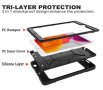 Apple iPad 10.2 (iPad 7) 360° Въртящ се Противоударен Калъф Стойка с Презрамка - Черен, снимка 4