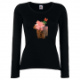 Дамска тениска Flower Pig майнкрафт Minecraft,Игра,Забавление,подарък,Изненада,Рожден Ден., снимка 2