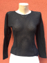 черна блуза, снимка 1 - Блузи с дълъг ръкав и пуловери - 44658217