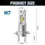 LED Крушки мини H7 110W 22000LM за Фарове – с CSP Чипове и Медна Тръба, снимка 2