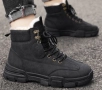 Черни Мъжки Боти с Топла Вата , снимка 1