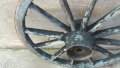 огромно масивно колело от файтон, двуколка , снимка 13