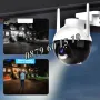 Куполна IP WIFI безжична камера за видеонаблюдение, 6MP тип сфера, снимка 7