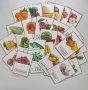 Занимателни и образователни карти с плодове и зеленчуци, снимка 1