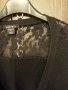 Черна жилетка плетиво + коприна , ефектен стайлинг, дантелени сегментина гърба зад врата и на рамене, снимка 7