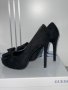 Дамски токчета с панделка, снимка 1 - Дамски обувки на ток - 37679282