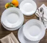 ТОП.Стилен и качествен керамичен Bestway Opal сервиз за хранене от 18 части., снимка 3