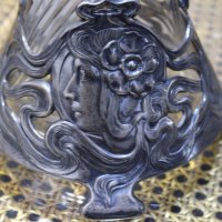 Сребърна канa за вино стил сецесион марка WMF- 1900-1940 г Германия, снимка 5 - Антикварни и старинни предмети - 39562198