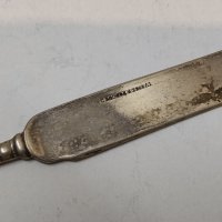 Сребърен нож, снимка 2 - Антикварни и старинни предмети - 29865784