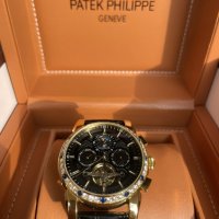 Мъжки часовник Patek Philippe Perpetual Gold Chronograph с автоматичен механизъм, снимка 4 - Мъжки - 38308976