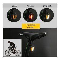 Светлина за колело 5в1 с USB презареждащи се фар и стоп за велосипед, снимка 2 - Аксесоари за велосипеди - 30948430