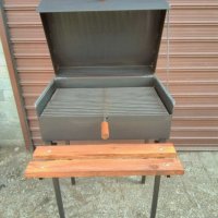 Скара барбекю на дървени въглища с капак и подарък масичка, снимка 2 - Барбекюта - 30915021