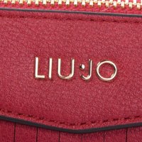 ПРОМО 🍊 LIU JO 🍊 Малка кожена чанта RED “N” CAPS 23х16х4 см нова с етикети, снимка 4 - Чанти - 30728570