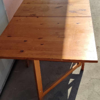 Разтегателна дървена маса, снимка 6 - Антикварни и старинни предмети - 44510891