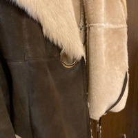 Продавам луксозно дамско палто от агнешка напа лазерно обработена .Чисто ново на известната марка  , снимка 4 - Палта, манта - 44798198