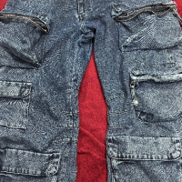 Zara син широк панталон, снимка 1 - Панталони - 44695399
