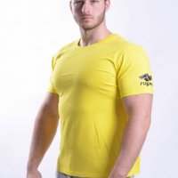 Мъжка тениска F293 Цени от 8.90 лв. материя памук бяла с,м,л,хл,2хл,3хл,4хл,5хл,6хл жълта с,м,л,2хл,, снимка 10 - Тениски - 37006471