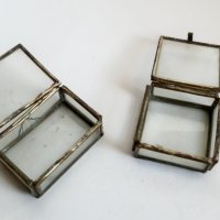 Френски стъклени кутии за бижута, снимка 3 - Други ценни предмети - 37161907