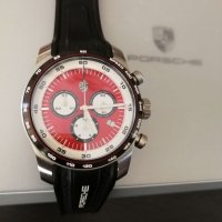 Porsche Sport Chronograph Watch  Silver/Black/Red Порше часовник, снимка 8 - Мъжки - 38196226