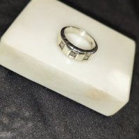 Сребърен пръстен с циркони , снимка 6 - Пръстени - 38803439