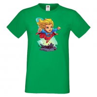 Мъжка тениска DC Super Girl Star Wars Игра,Изненада,Подарък,Геймър, , снимка 1 - Тениски - 36808460