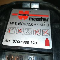 wurth LI-ION charger+battery pack-germany 0211202200, снимка 13 - Винтоверти - 30651540
