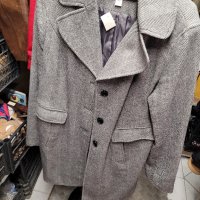 дълго дамско палто,карирано- XXL, снимка 3 - Палта, манта - 42404659