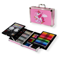 Комплект за оцветяване в куфар, 145 части, снимка 2 - Рисуване и оцветяване - 44527435