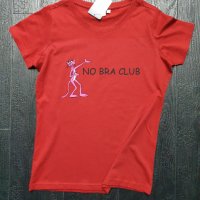 Дамска тениска Pink Panther and NO BRA CLUB, снимка 6 - Тениски - 34274516