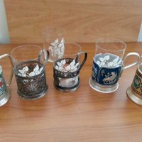 Руски термо чаши за чай за стакани подтакани, снимка 9 - Антикварни и старинни предмети - 31060426