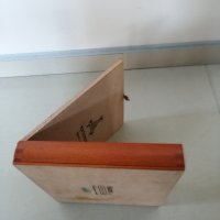 Дървена кутия за пури 21 х 19 h 3 см. , снимка 4 - Други стоки за дома - 40451187