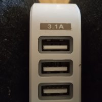 Троен USB адаптер, снимка 2 - Оригинални зарядни - 44257507