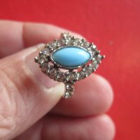 Уникален сребърен пръстен с камък, снимка 2 - Пръстени - 35017755