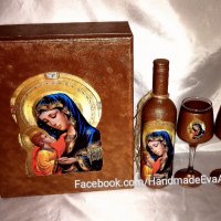 Подарък за кръстници- Старинна книга с икона /снимка/ и поздрав, снимка 9 - Подаръци за кръщене - 32389241