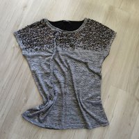 Блуза с пайети, снимка 1 - Тениски - 37162557