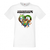 Мъжка тениска майнкрафт Minecraft 5,Minecraft,Игра,Забавление,подарък,Изненада,Рожден Ден., снимка 18 - Тениски - 36495159