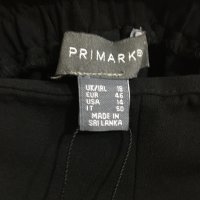 Марков макси ефектен 3/4 панталон с ластичен колан в черно, снимка 6 - Панталони - 31708922