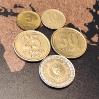 Монети Аржентина, 1992-1994, снимка 1 - Нумизматика и бонистика - 44613092