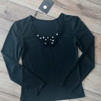блуза с нежна декорация, снимка 2 - Блузи с дълъг ръкав и пуловери - 29918016