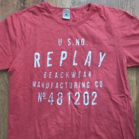 replay beachwear - страхотна мъжка тениска КАТО НОВА, снимка 3 - Тениски - 36682978