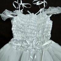 Бяла официална рокля за малки шаферки, снимка 6 - Други - 36721794