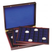 Leuchtturm Voltera 90 монети до 39 мм, луксозна кутия, снимка 1 - Нумизматика и бонистика - 35285708