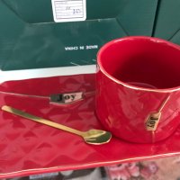 Луксозен порцеланов сет за кафе или чай - различни цветове, снимка 4 - Чаши - 37659454