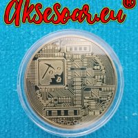 Колекционерска Позлатена биткойн монета сувенири за познавачи на Bit Coin криптовалутата метална физ, снимка 16 - Нумизматика и бонистика - 42191891