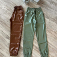 Дамски панталони кожа в различни цветове - 34 лв., снимка 7 - Панталони - 44500292