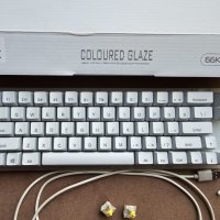 Механична RGB клавиатура за компютър 65% Womier Gateron Brown gaming keyboard геймърска светеща, снимка 10 - Клавиатури и мишки - 44354633