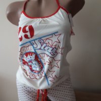 Комплект / пижама/ -дамски със спортен потник и къс панталон, снимка 1 - Комплекти - 37481612
