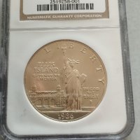 сребърен долар 1986 Статуята на свободата MS 69, снимка 1 - Нумизматика и бонистика - 42659708